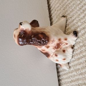 VINTAGE Spaniel Ceramic Dog Figurine